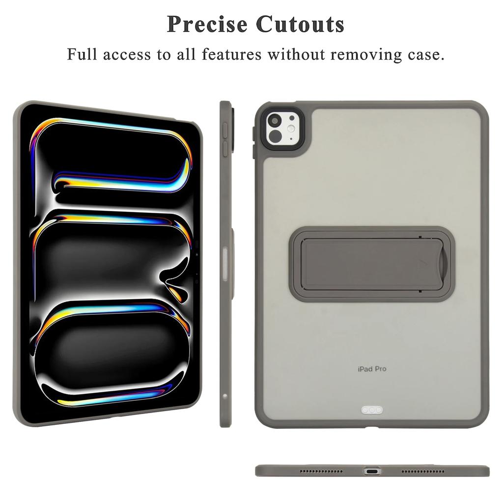 Matte Stand Case For iPad Pro Air 4 5 6 7 8 9th 10th Generation Cases Translucent 10.2 10.9 11 12.9 13 Mini Kickstand Cover