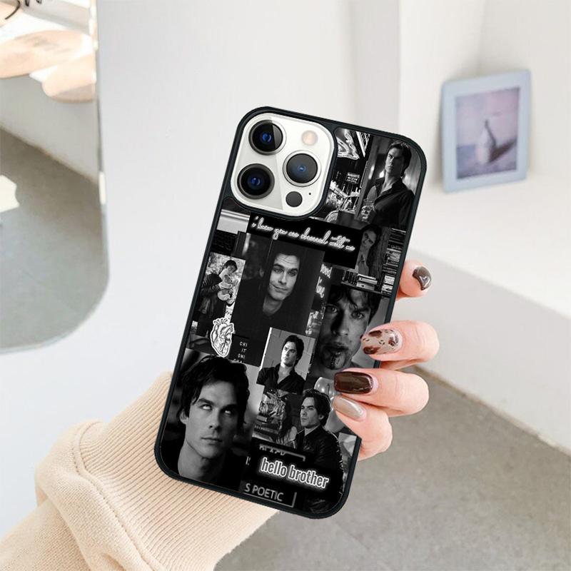 Чехол для телефона Damon Salvatore Дневники вампира Для iPhone 17 Air 16 15 14 11 12 13 Pro MAX Plus coque Чехол