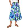 Womens Maxi Skirt Drawstring High Waisted Summer Long Skirts Lightweight Tiered Flowy Floral Pleated Skirts