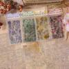 6 Pcs/pack Nature PVC Plant Flower Sticker Adhesive DIY Sticker Scrapbook Stickers Waterproof Vintage