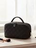 Cotton Cosmetic Organizer with 5 Dedicated Pockets Toiletry Organizer with Handle for Women Toiletries Accessories Brushes