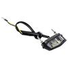 12V License Plate Light ABS Plastic Accessories Black Housing