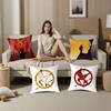 Наволочка H-Hunger Games Плюшевая ткань Мягкая Двусторонняя печать Чехол для диванной подушки Наволочки для декоративных подушек