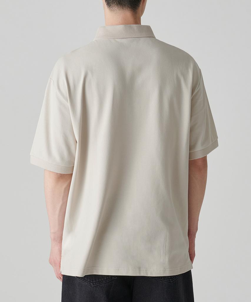 MUSINSA STANDARD [Cooltandard] Relaxed Fit Pique Polo Shirt [Ecru]