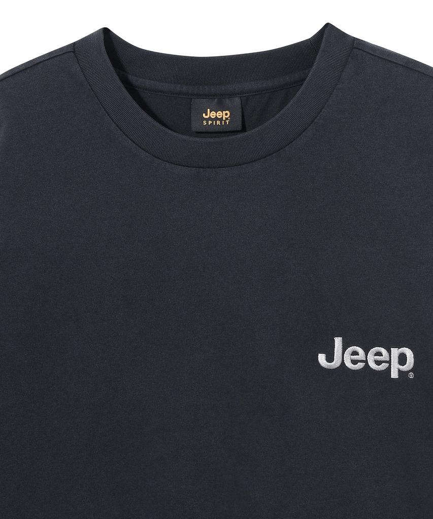 JEEP Графическая футболка с коротким рукавом и пигментным M-логотипом (Jq5Tsu673Bk)