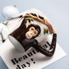 Кружка в форме животного с тиснением в виде обезьяны, кофейная чашка с ручкой, детский мультяшный забавный керамический подарок для друзей