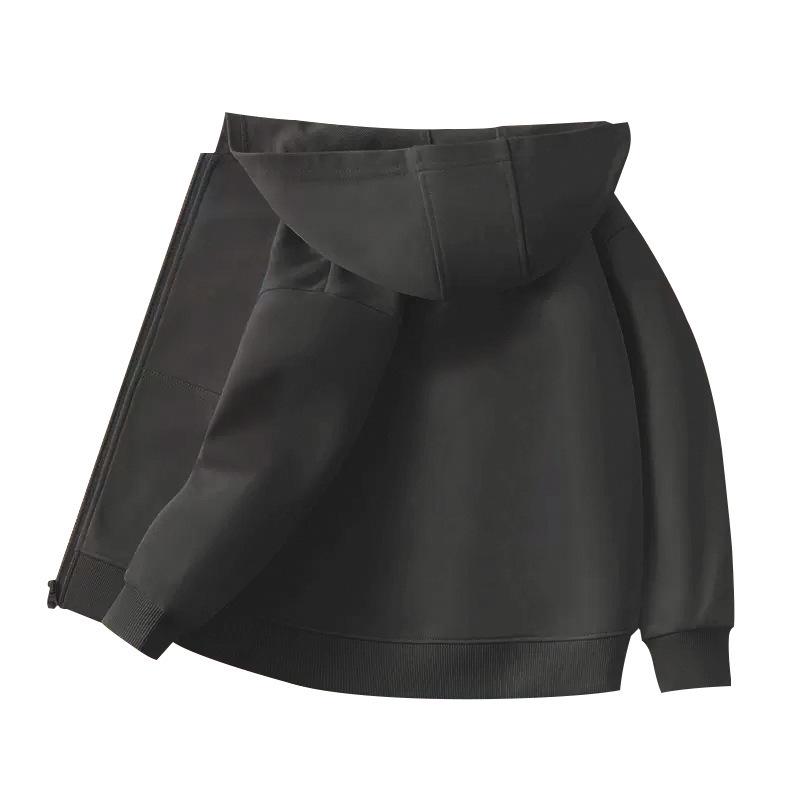 2024 Kids' Hoodie Cardigan with Zipper and Pockets - Boys' and Girls' School Uniform Outerwear