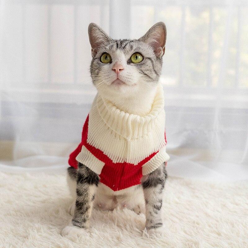 Pet Sweaters Autumn and Winter Cat and Dog Clothes Cat and Dog Sweaters Knitted Sweaters