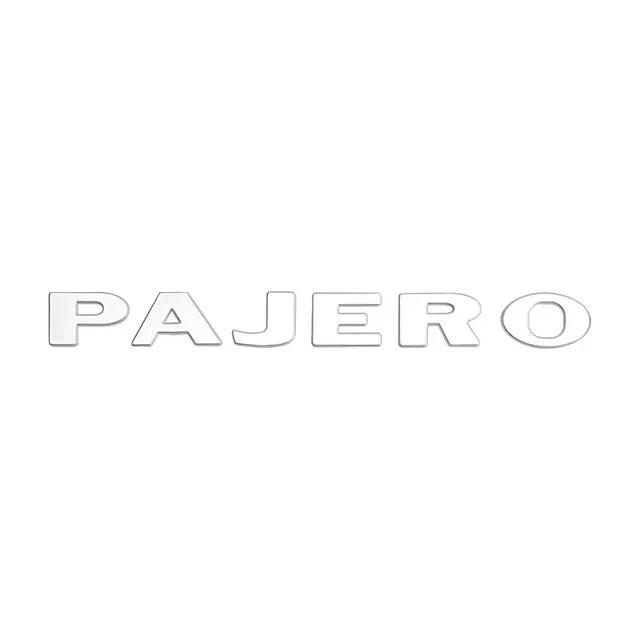 Cwykqr1 1 шт. Металлический логотип Буква Для Pajero Mitsubishi 3D Эмблема Наклейки на задний багажник автомобиля Наклейка с буквой на капот Автоаксессуары Стайлинг