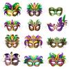6Pcs Brazilian Carnival Carnival Masquerade Mask DIY Half Face Mask Eye Mask  Party Makeup Ball
