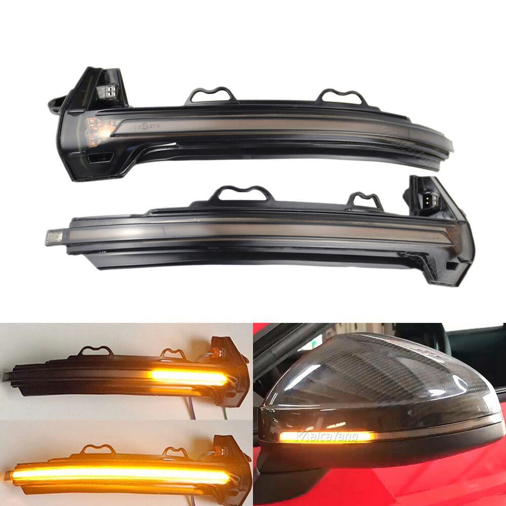 For A4 S4 RS4 B9 2016-2019 A5 S5 RS5 Dynamic Turn Signal LED Light Side Wing Rearview Mirror Indicator Sequential Blinker