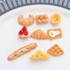 Изготовление ювелирных изделий Аксессуары Модель Кукольного домика Миниатюрный Завтрак Еда Игровая Имитация Еда Мини Хлеб