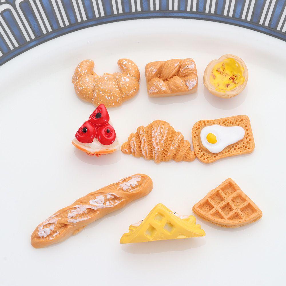 Изготовление ювелирных изделий Аксессуары Модель Кукольного домика Миниатюрный Завтрак Еда Игровая Имитация Еда Мини Хлеб