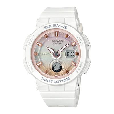 Casio BEACH TRAVELER Белые часы Baby-G BGA-250-7A2JF Женские
