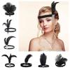 Cosplay Dress Headwear Tassel Masquerade Hair Band Retro Feather Headwear Bridal Headdress