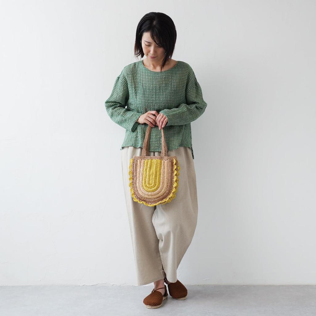 Набор для вязания из необработанной шерсти сумка с оборками #16-5 3-цветный