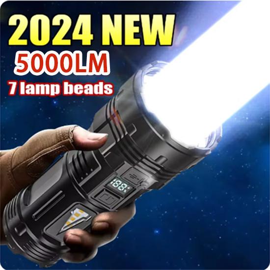 7*LED мощный фонарик легкий многофункциональный портативный фонарь водонепроницаемый боковой фонарь