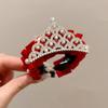 Crown Headdress Ponytail Holder for Little Girls – Birthday and Festive Hair Accessory