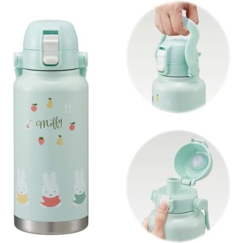 Skater Бутылка из нержавеющей стали с ручкой 1000 мл Бутылка для воды Кружка Бутылка Miffy STD10H-A