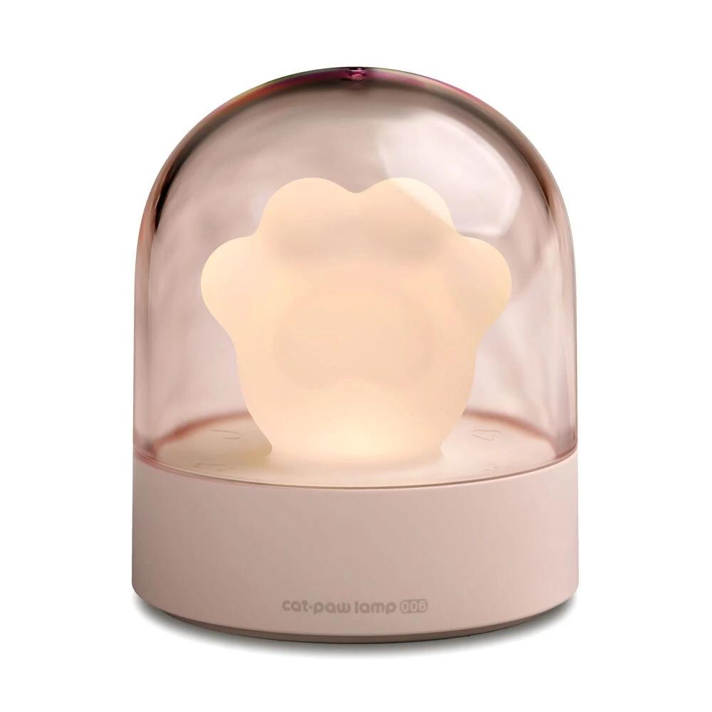 Xiaomi 3life Cat Paw Night Light Музыкальная шкатулка для друга Спальня Мини Милый мультяшный прикроватный светильник USB Перезаряжаемый атмосферный декоративный светильник