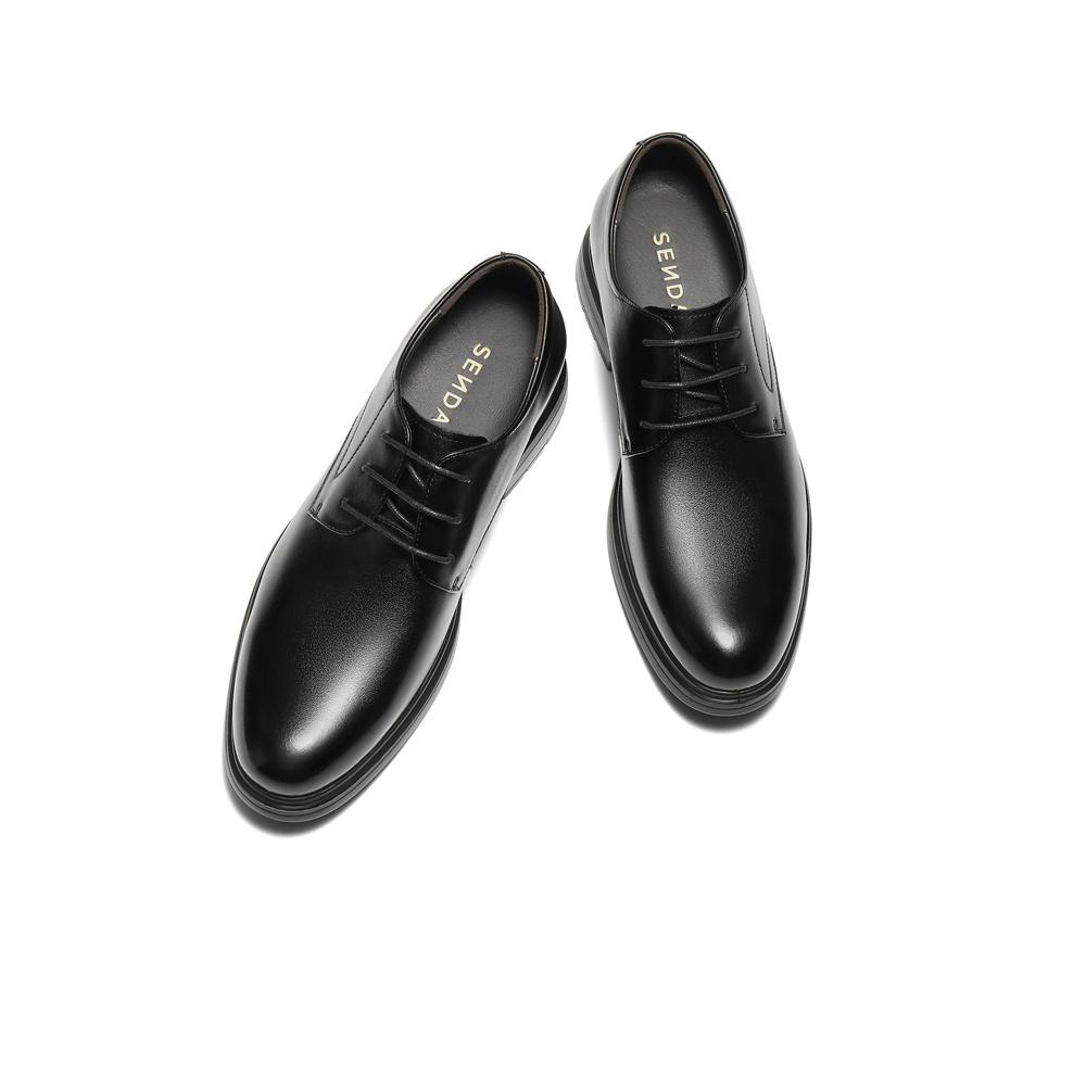 Senda Formal Leather Shoes Men's 2026 Spring New Workplace Business Shoes