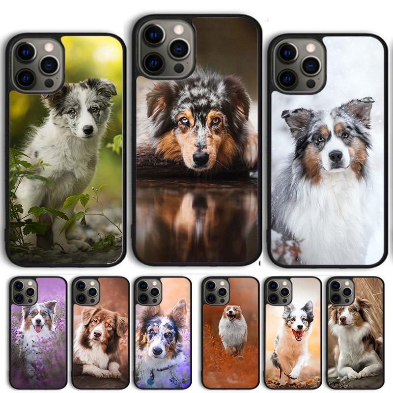 Australian Shepherd Puppy Dog Phone Case Cover For iPhone 17 Air 15 16 Pro Max 14 13 12 11 Pro Max Plus Coque