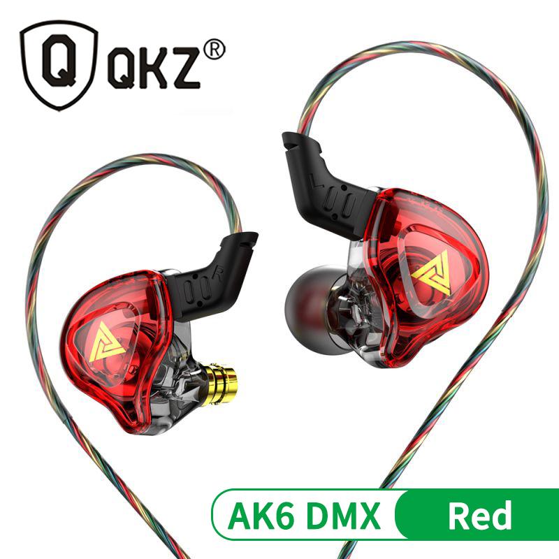 Оригинальные наушники QKZ AK6 ARES/DMX/AKX HIFI Тяжелый бас Внутриканальные мониторы Проводные наушники с микрофоном Шумоподавление Спорт Игра Музыка
