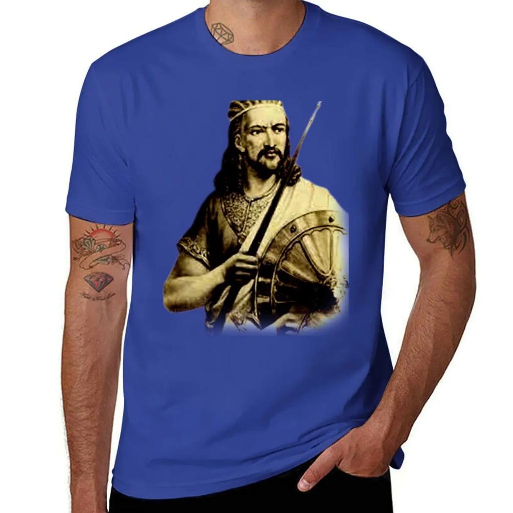 King of Ethiopia-Atse tewodros T-Shirt graphic t shirts anime clothes Men's t shirts