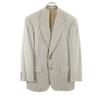 Check Pattern Long Sleeve Tailored Jacket R46-44 Beige Men's Used