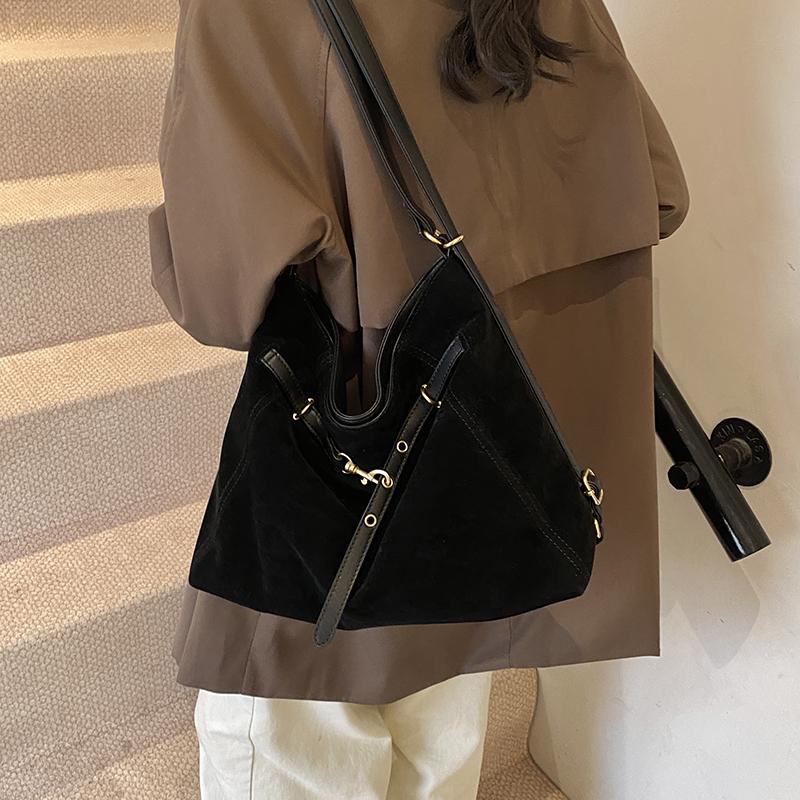 High Quality 4 In 1 Backpack Large Capacity PU Nubuck Leather Messenger Bag Versatile Shopping Bag for Women