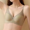 One-piece Non-marking Underwear for Women Without Steel Ring Bra Gathering Show Large Fixed Cup Thin Section Beauty Back Bra
