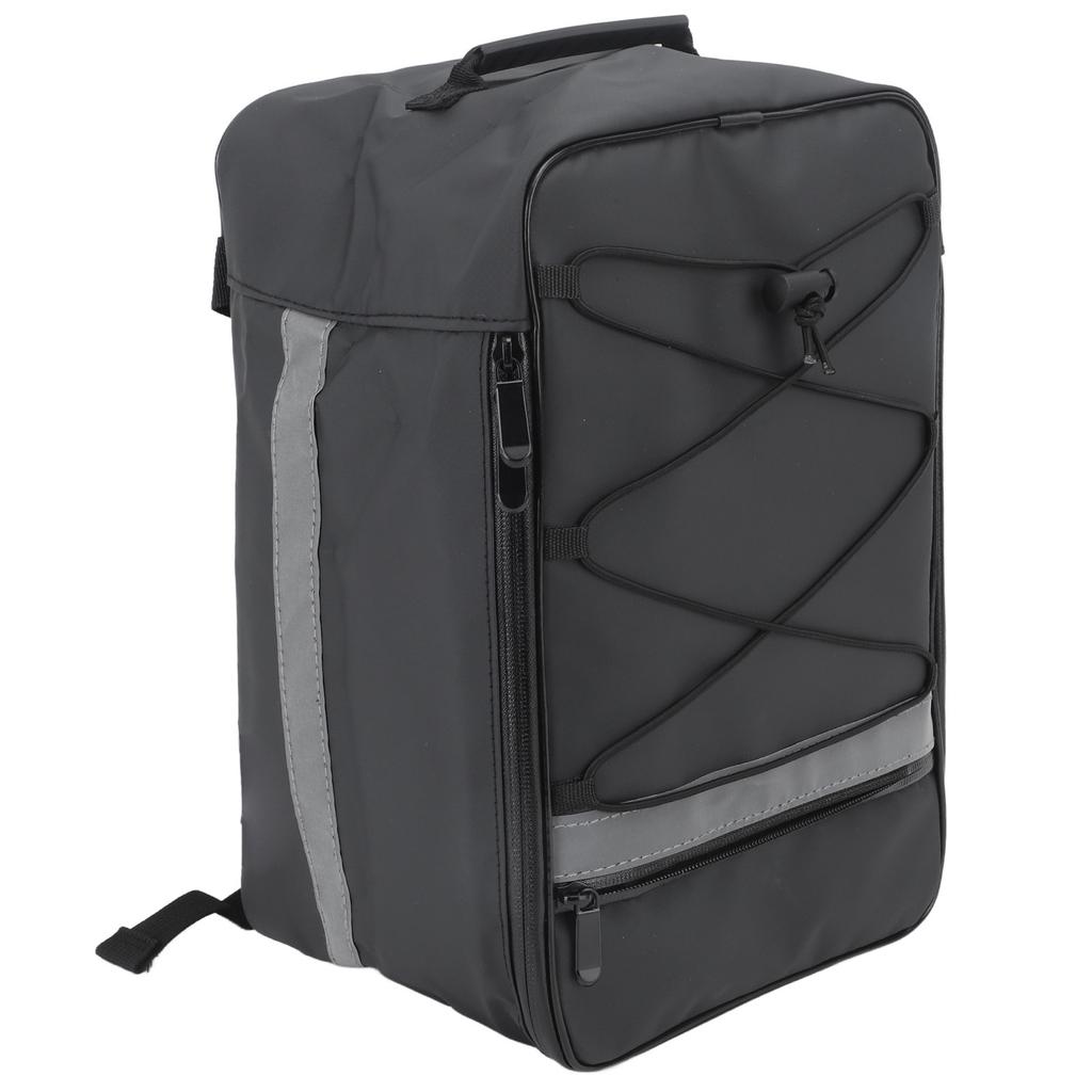 Rear Bike Rack Bag 15L Waterproof Bicycle Electric Bike Saddle Bag Cycling Trunk Carrier for