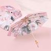 Women Sunscreen Anti-UV Sun Umbrella Three Fold Dual-use Rain Umbrella Outdoor Leisure Entertainment Folding Umbrella