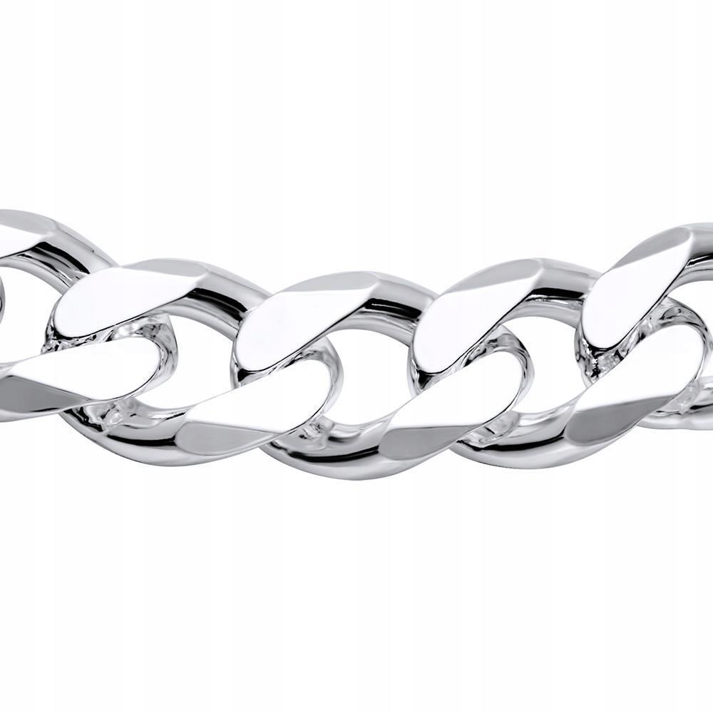 Men' Silver Chain 925 SILVER 8mm ITALIAN Armor + FREE