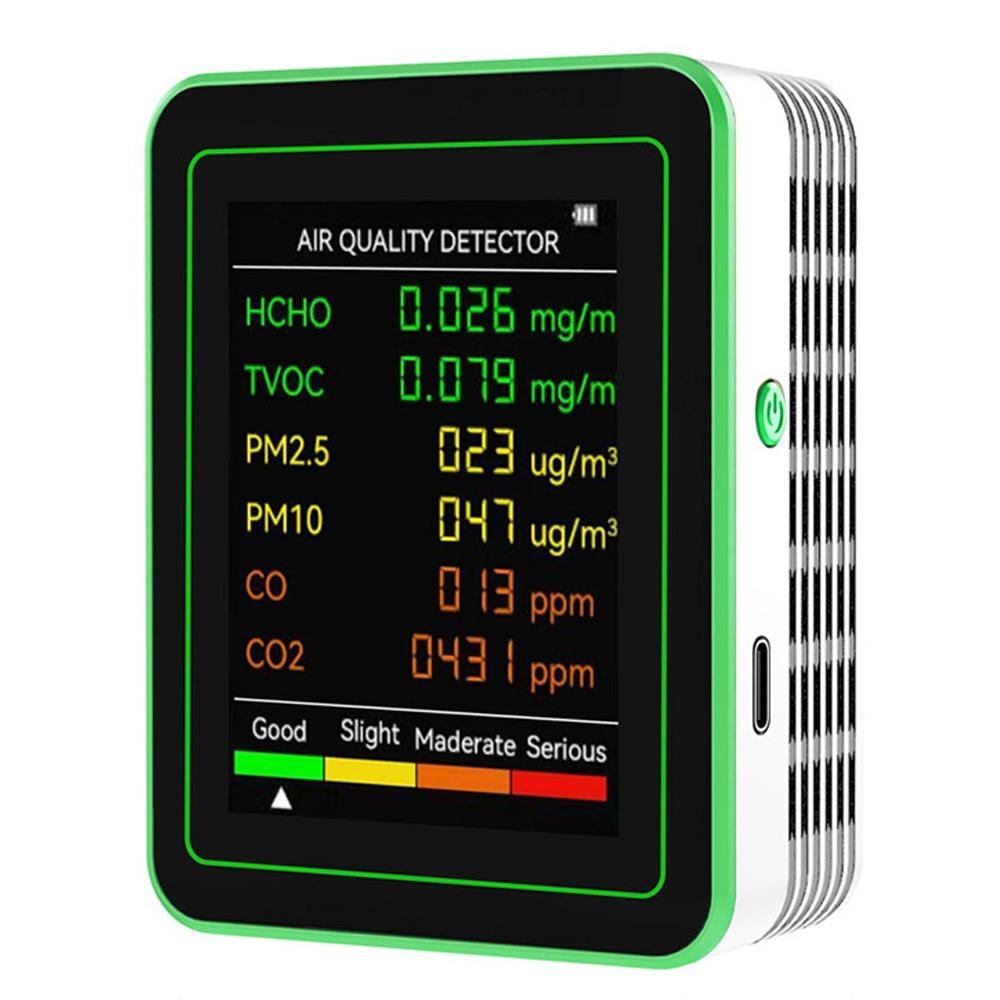 Автоматический дисплей Монитор качества воздуха Умный датчик TVOC CO2 Детектор углекислого газа Гараж