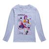 KPop Охотники на демонов Детская футболка с длинным рукавом Мультяшный повседневный топ с круглым вырезом для мальчиков и девочек Модная свободная молодежная одежда
