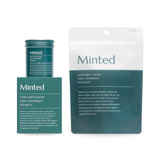 Minted Ultramint Solid Toothpaste (Choose 1) (90 Tablets/180 Tablets)
