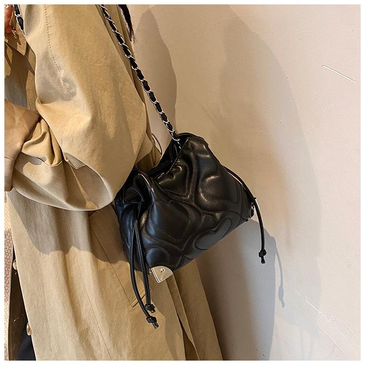 Модная сумка-ведро на осень и зиму, ретро-ромб, простой и нишевый выбор.