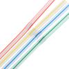100Pcs Disposable Straws Flexible Plastic Straws Striped Rainbow Drinking Straw