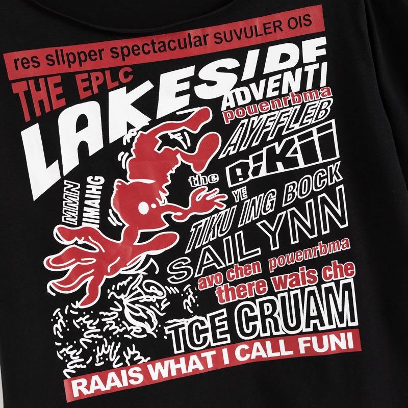 Y2k черные укороченные футболки с открытыми плечами, женские винтажные футболки с графикой в американском стиле, уличная одежда, гранж-эстетические топы с короткими рукавами