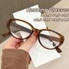 Retro Anti Blue Light Transparent Glasses Personalized Cat Eye Presbyopia Glasses Large Frame High-Definition Reading Glasses