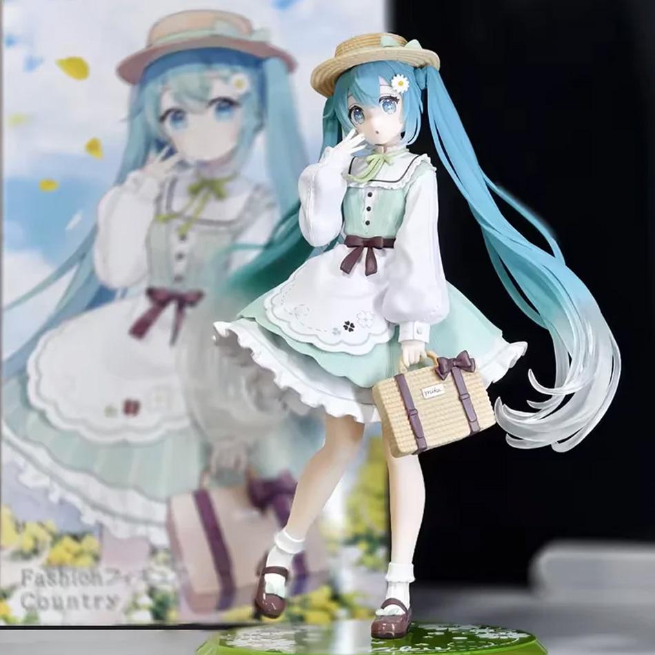 Оригинальные модные фигурки Hatsune Miku Country Anime, игрушки, фигурки действия, ПВХ модель, коллекционная кукла, подарки на день рождения