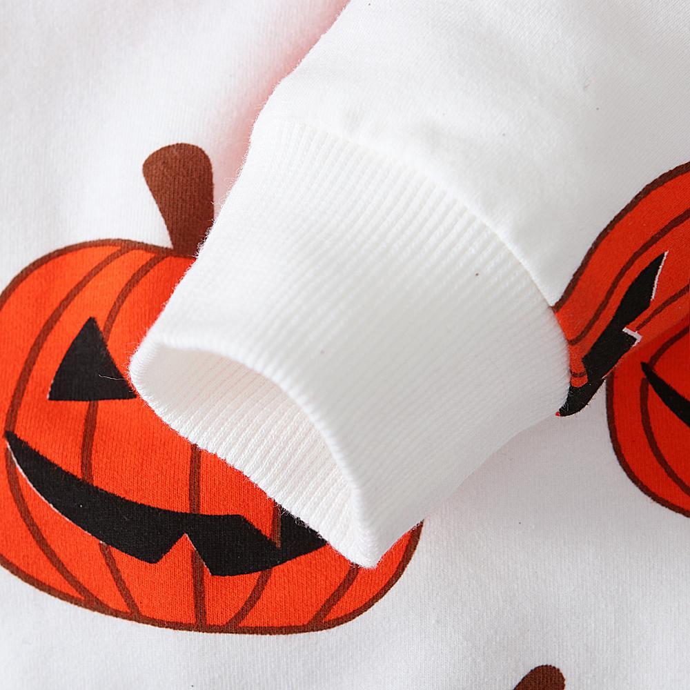 Рубашка с длинными рукавами и тыквой на Хэллоуин для маленьких мальчиков и девочек, верхняя одежда для детей 0-4 лет