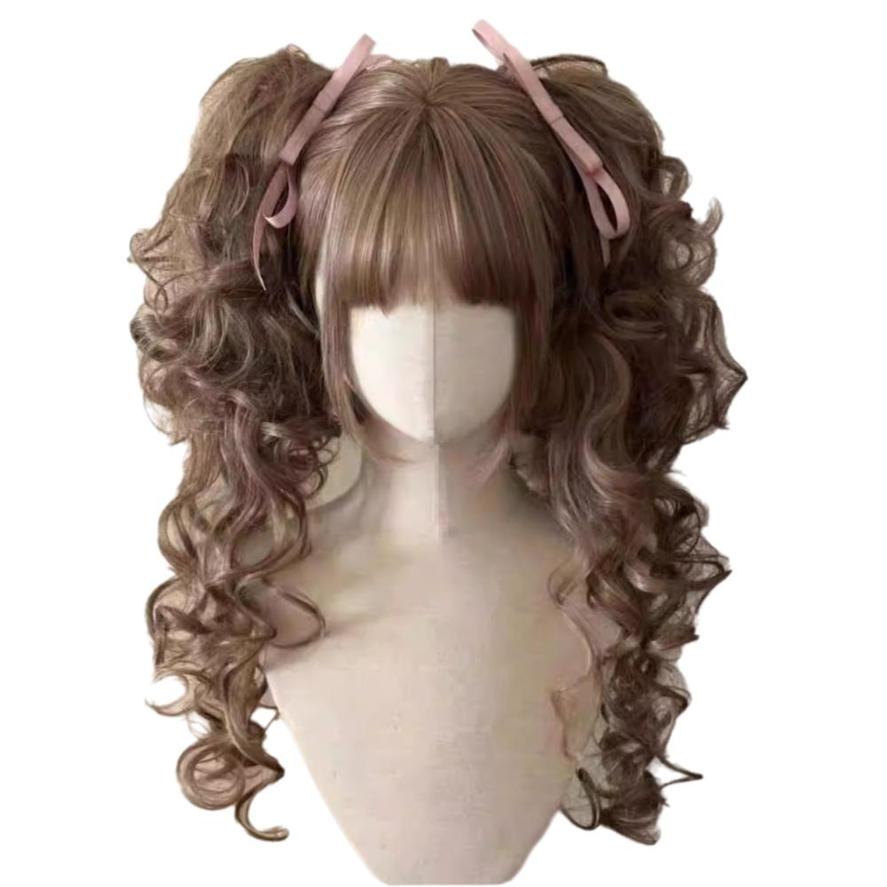Synthetic Princess Cut Double Ponytail Cosplay Halloween Harajuku Wig  Carnival