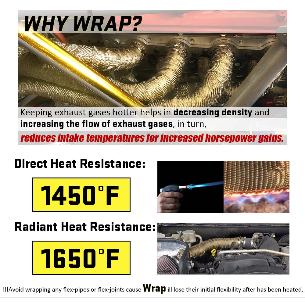 Теплоизоляционная лента для выхлопной трубы мотоцикла Высокотемпературная защита Теплоизоляционная хлопковая термопленка Аксессуары для мотоциклов