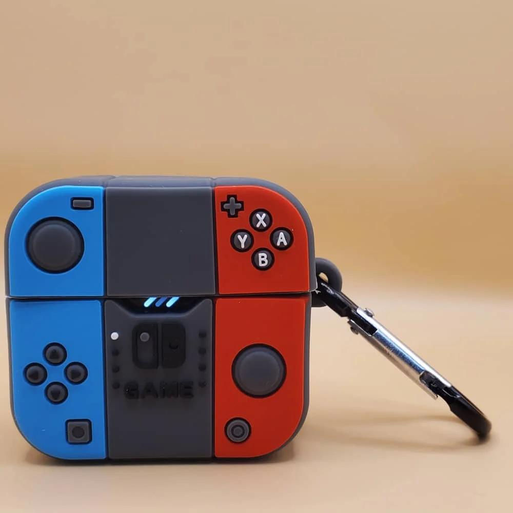 Милый мультяшный чехол для наушников в виде мини-игровой консоли, подходит для Apple Airpods 1 2 3 4 Pro Pro2, силиконовый мягкий чехол для наушников