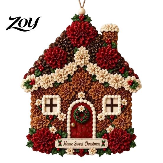 No Sew Fabric Wreath Projects 3D Poke DIY Kit, Beginner-Friendly Christmas Holiday Making Creative Activities Art Door Hanging Craft Set for