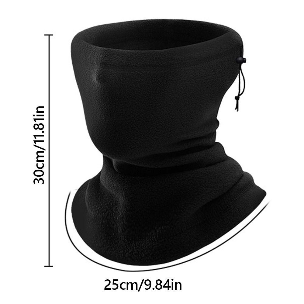 Плюшевая маска для лица на мотоцикл, круглая повязка на шею, шарф-снуд из флиса для улицы, зимняя езда