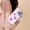 Ins 3d Pink Love оригинальный противоударный чехол для телефона с сердечками для Iphone 13 12 11 Promax 14 Pro Max Защитный чехол Fundas Capa