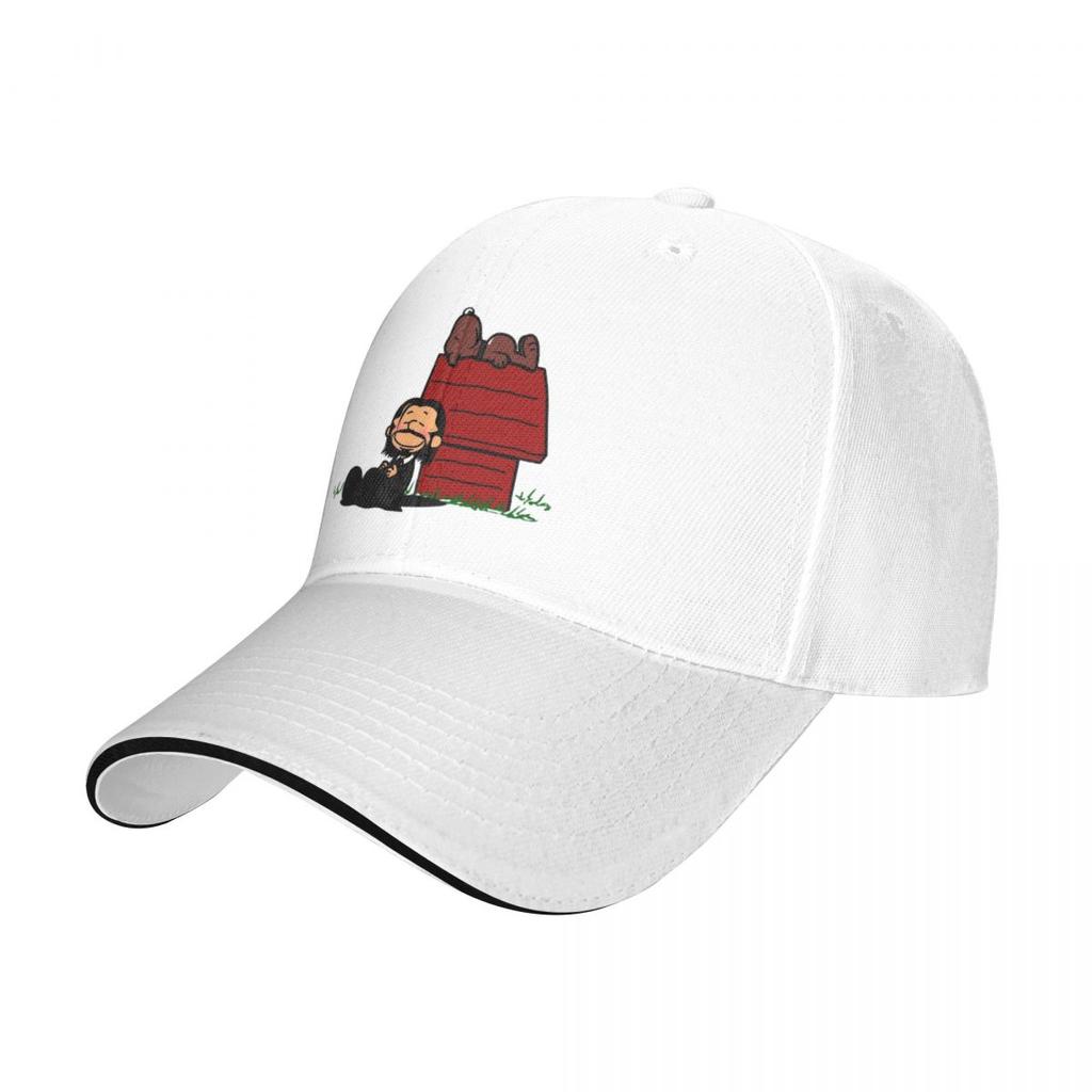 John Wick Baba Yaga Trucker Cap Merch Classic Cute Keanu Wick and Dog Snapback Hat For Unisex Casquette Adjustable